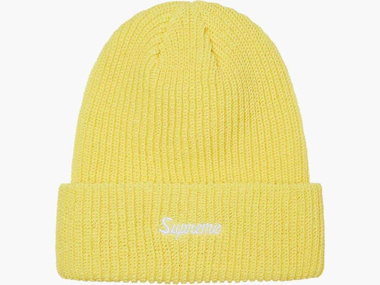 SUPREME LOOSE GAUGE BEANIE LIGHT YELLOW