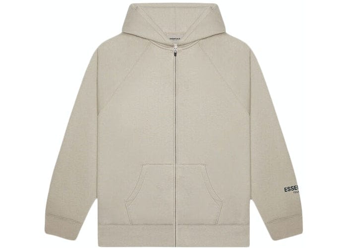 ESSENTIALS FOG ZIP UP HOODIE TAN