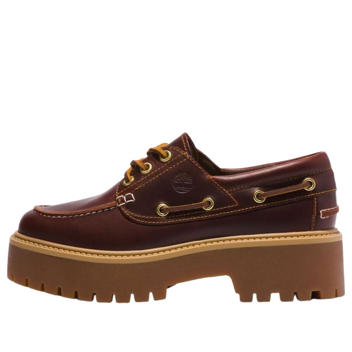 (WMNS) Timberland Stone Street Boat Platform 'Burnt Oak' TB0A2QDMD571