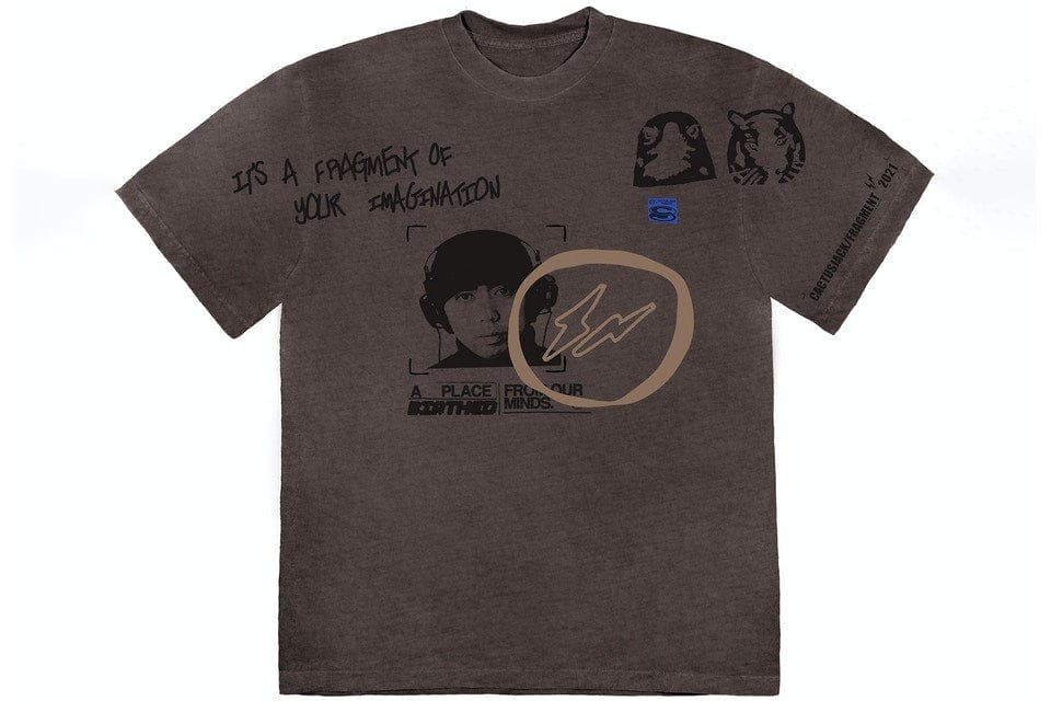 TRAVIS SCOTT CACTUS JACK FOR FRAGMENT HIROSHI TEE BROWN