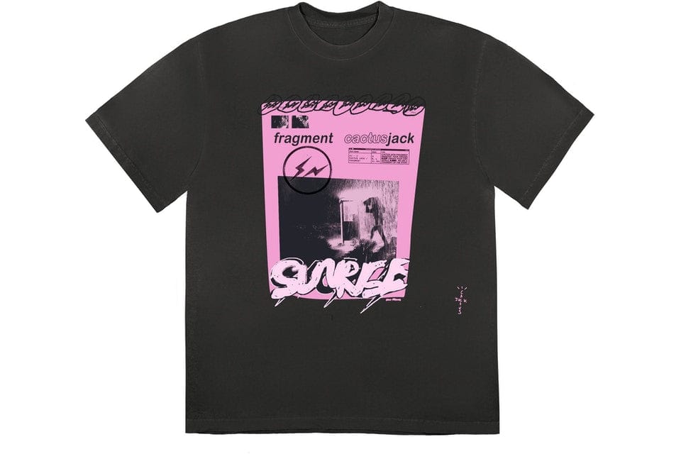 TRAVIS SCOTT CJ FOR FRAGMENT PINK SUNRISE T-SHIRT