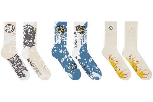 TRAVIS SCOTT CACTUS JACK FOR FRAGMENT SOCKS (3 PACK)