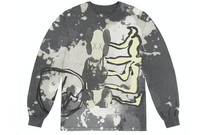 TRAVIS SCOTT CACTUS JACK + KAWS FOR FRAGMENT LONG SLEEVE TEE GREY