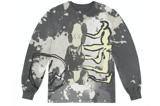 TRAVIS SCOTT CACTUS JACK + KAWS FOR FRAGMENT LONG SLEEVE TEE GREY