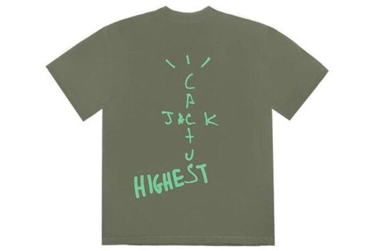 TRAVIS SCOTT X JORDAN CACTUS JACK HIGHEST T-SHIRT OLIVE