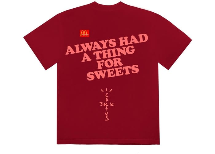 TRAVIS SCOTT X MCDONALD'S APPLE PIE T-SHIRT RED