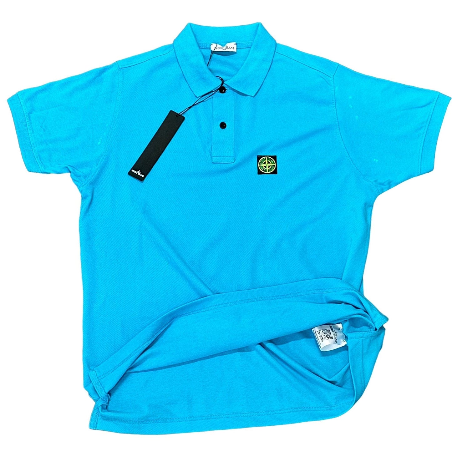 POLO STONE ISLAND COTONE 100% COLORE TURCHESE