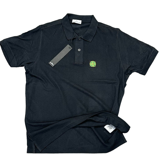 POLO STONE ISLAND COTONE 100% COLORE NERO