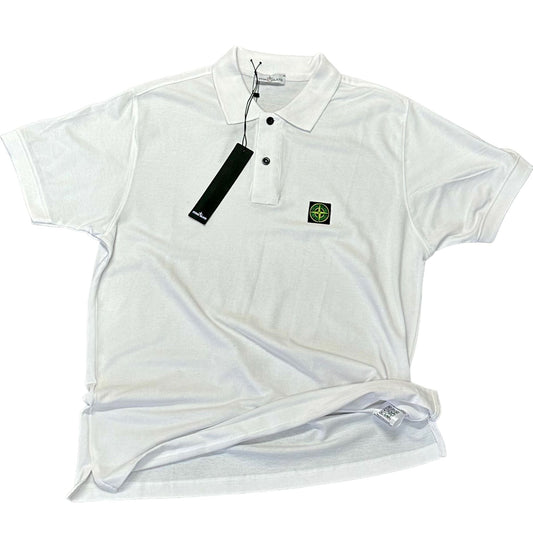POLO STONE ISLAND COTONE 100% COLORE  BIANCO