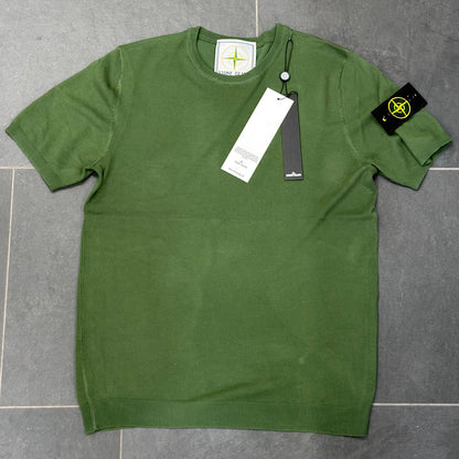 MAGLIA IN FILO STONE ISLAND COLORE VERDE