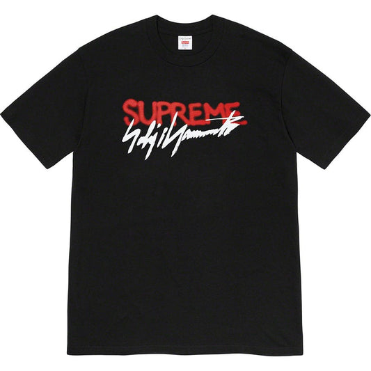 SUPREME X YOHJI YAMAMOTO LOGO TEE BLACK