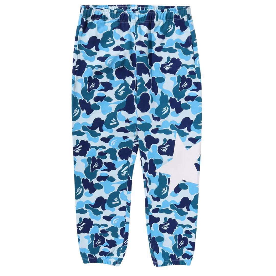 BAPE ABC CAMO SWEATPANTS BLUE