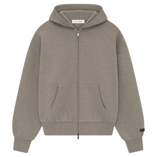 ESSENTIALS FOG CLASSIC FIT ZIP UP HOODIE HOMESTEAD HEATHER SS25