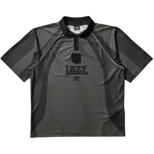 UMBRO 97/98 LAZY POLO T-SHIRT BROWN/BLACK