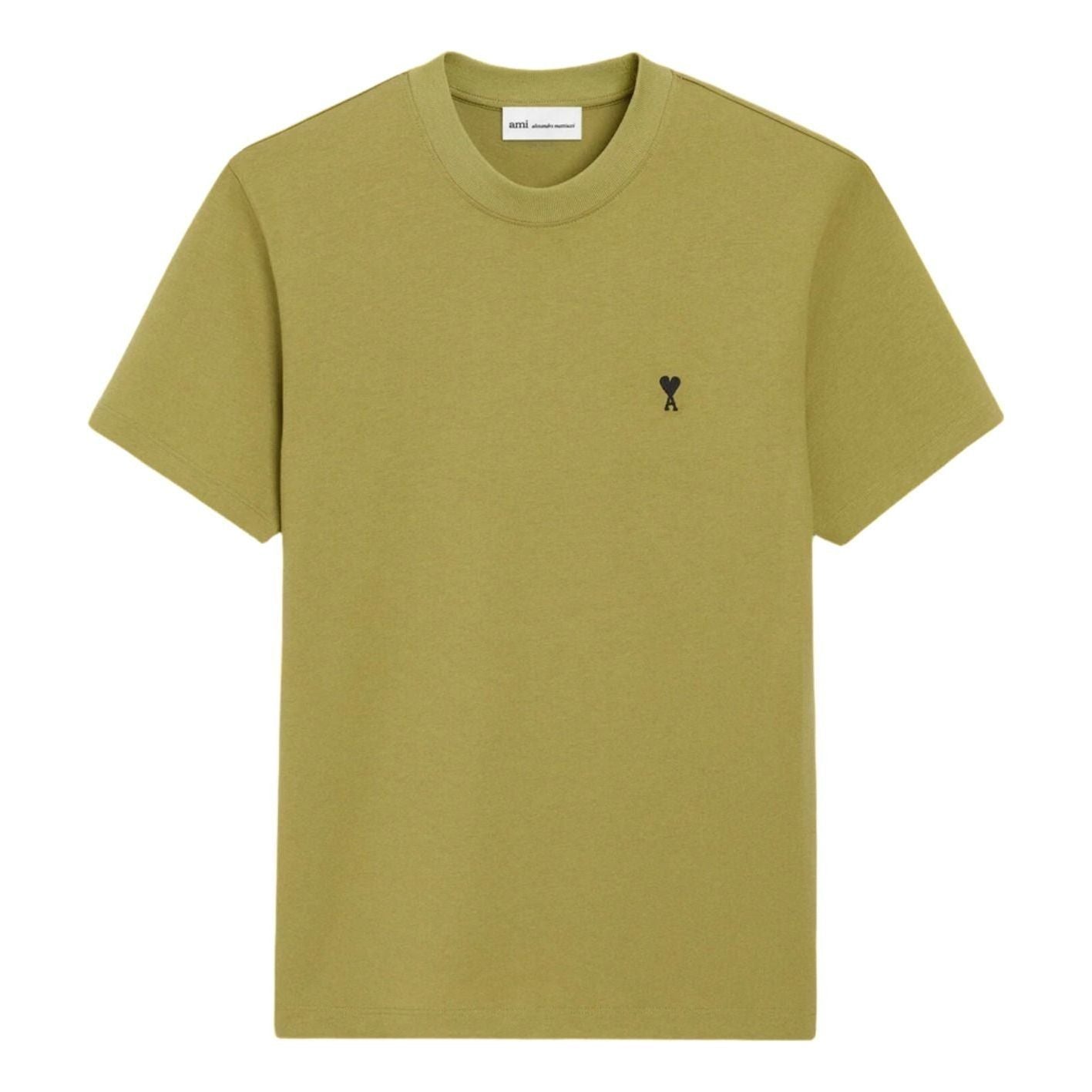 AMI Small Heart Logo T-Shirt 'Green' HTS346-724-A035