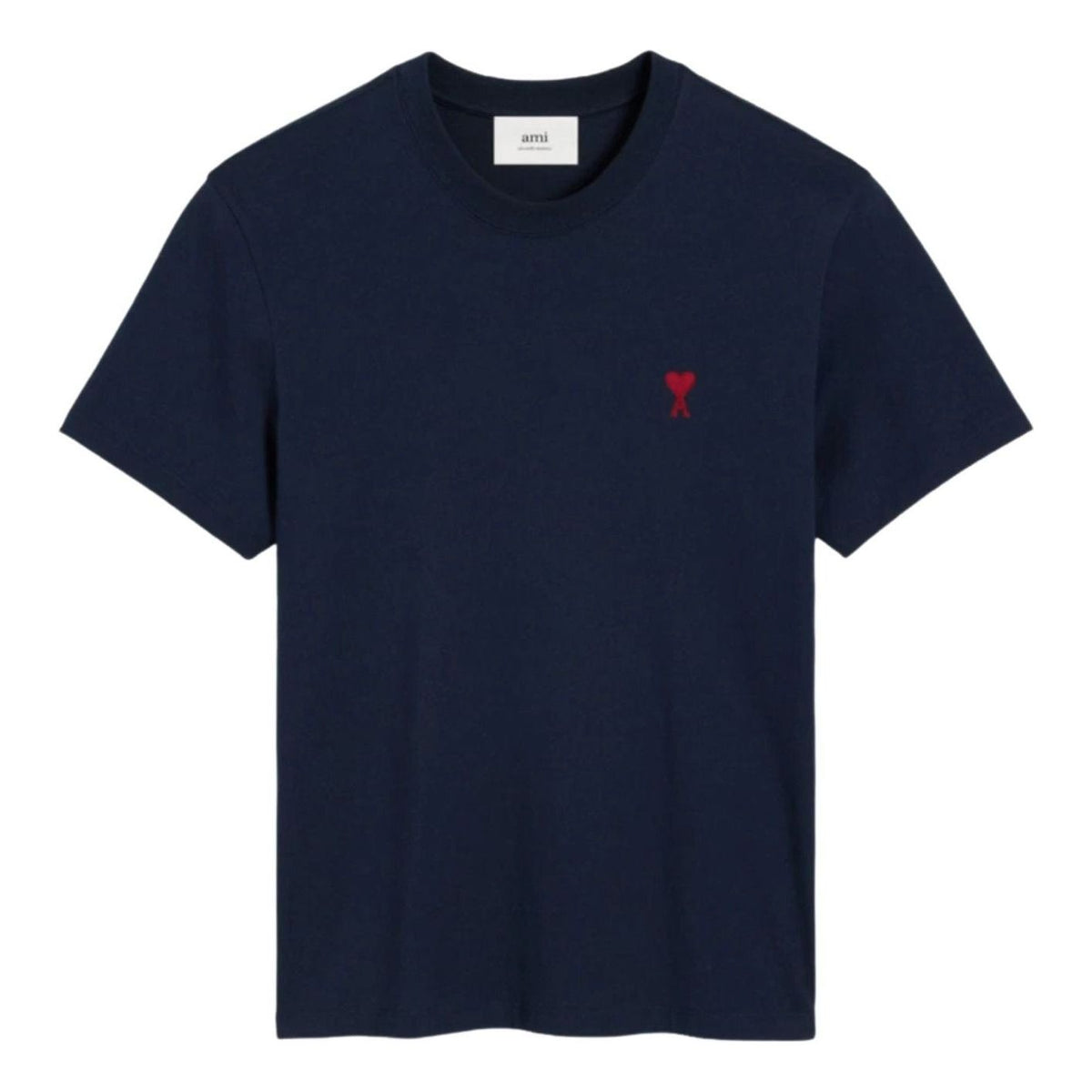 AMI Small Heart Logo T-shirt 'Navy' BFUTS035-724-430