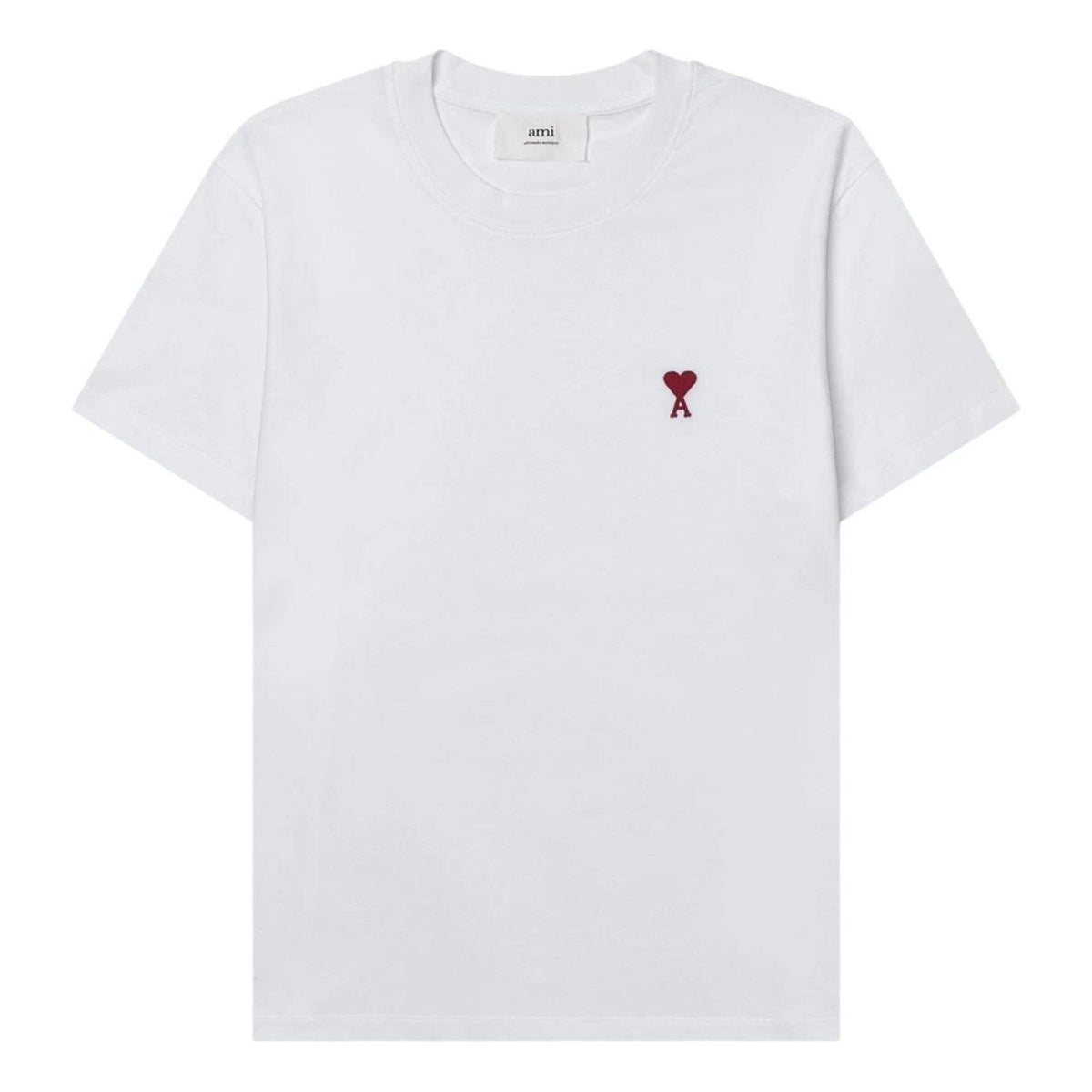 AMI Small Heart Logo T-shirt 'White' BFUTS035-724-100
