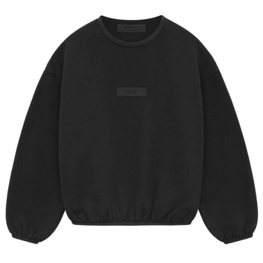 ESSENTIALS FOG CREWNECK BLACK SS24