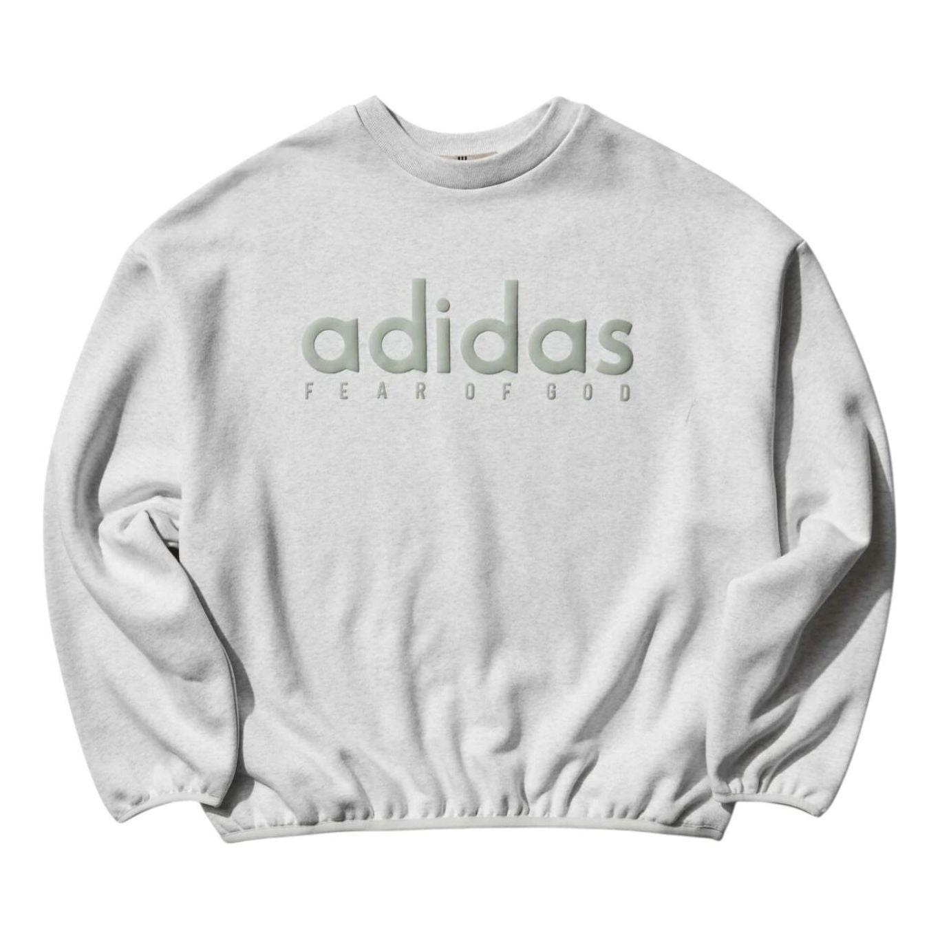 adidas x Fear of God Athletics Fleece Crewneck Sweatshirt Asia Sizing 'Light Grey Heather' JZ7368