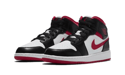 JORDAN 1 MID BLACK GYM RED GS