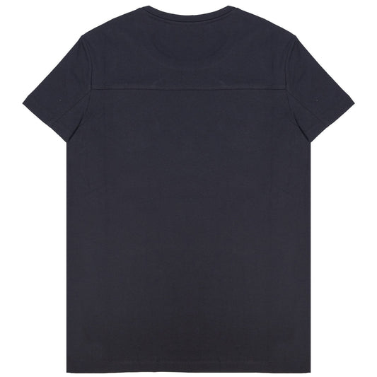 Balmain Black Applique Gold Logo T-Shirt