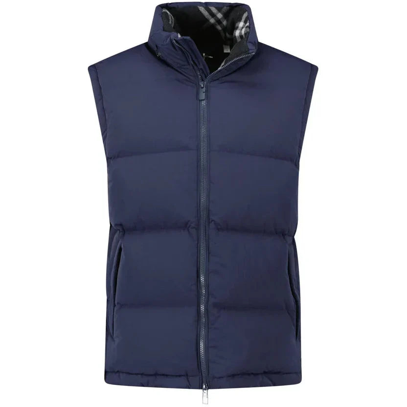 Burberry Navy Technical Nylon Puffer Coat