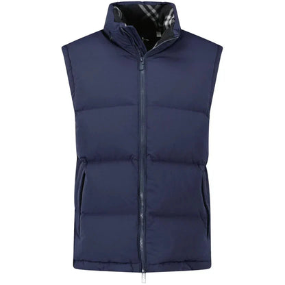 Burberry Navy Technical Nylon Puffer Coat