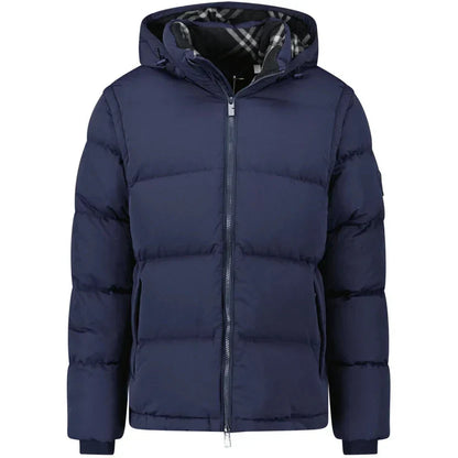 Burberry Navy Technical Nylon Puffer Coat