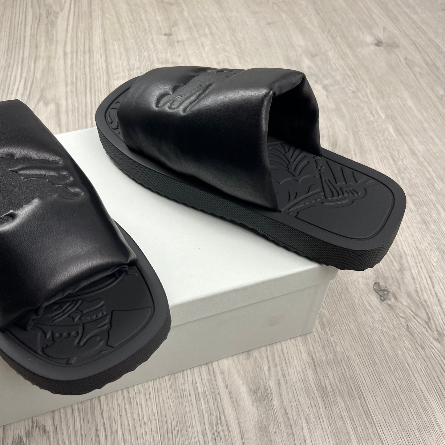 Burberry 'Slab' Slides - Black