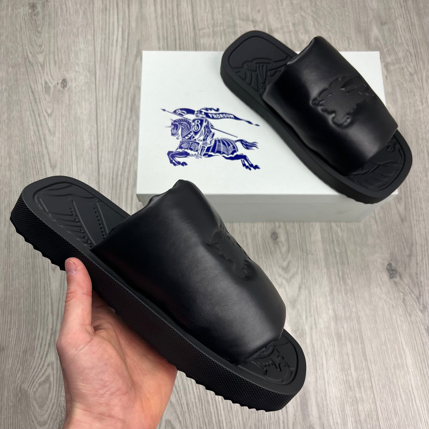 Burberry 'Slab' Slides - Black