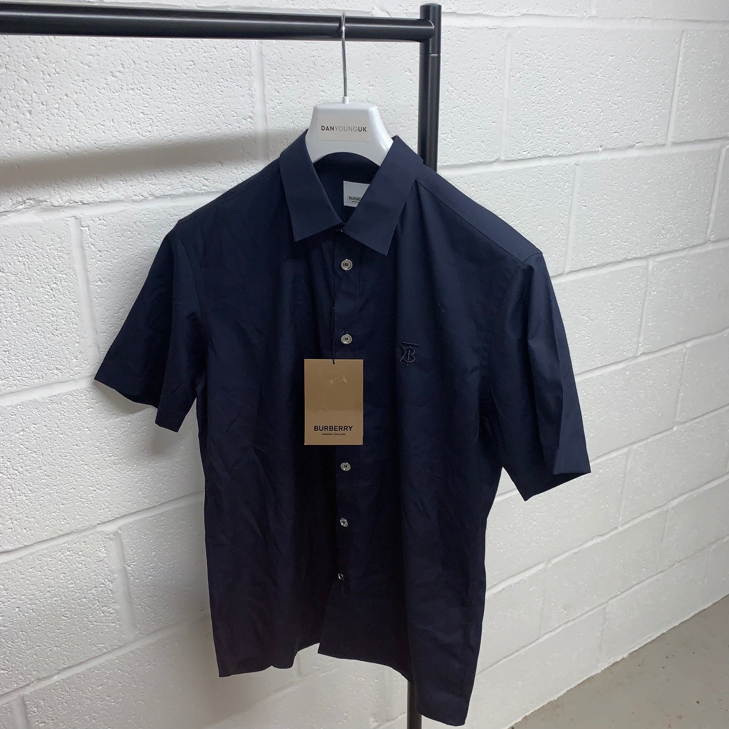 Burberry Sherrington Navy Short Sleeve Shirt