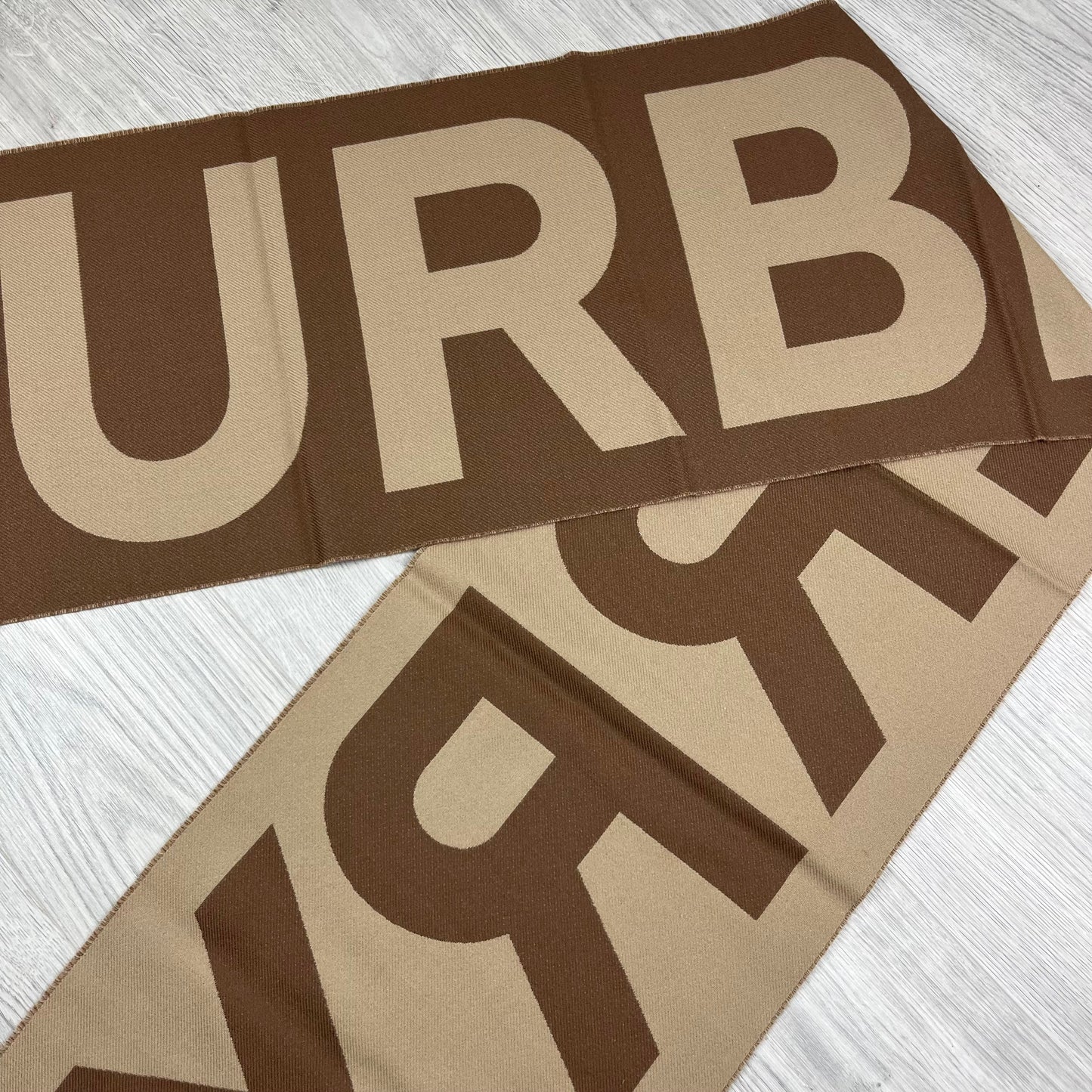 Burberry Wool Scarf - Birch Brown