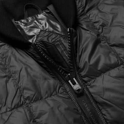 Canada Google Black Quilted Down Bomber Jacket