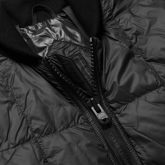 Canada Google Black Quilted Down Bomber Jacket