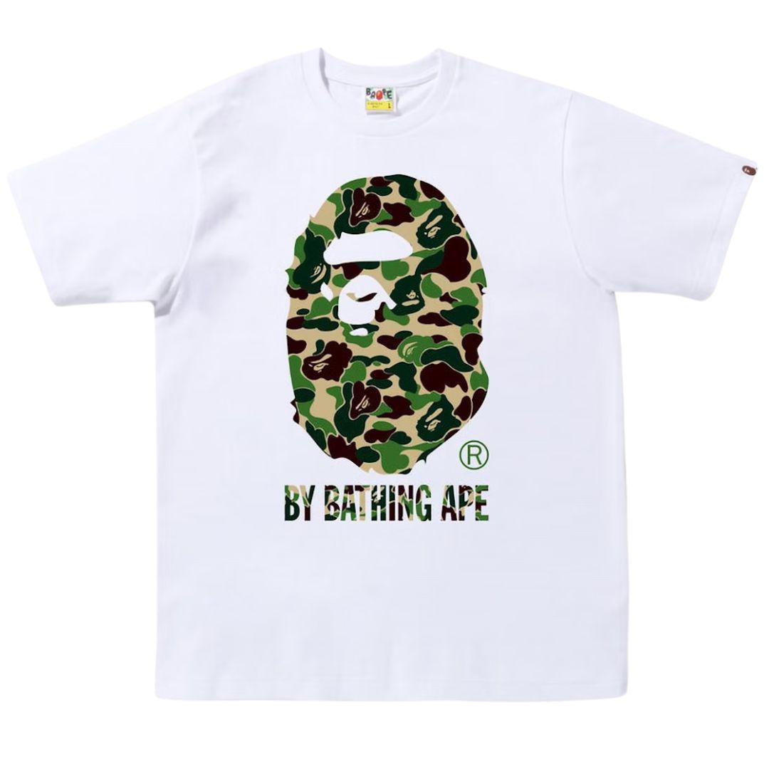 BAPE ABC CAMO BY BATHING APE T-SHIRT WHITE/GREEN