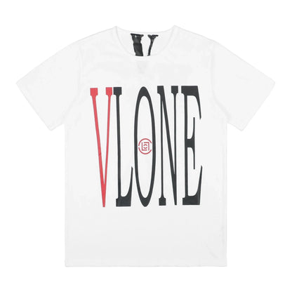 VLONE X CLOT STAPLE TEE WHITE/RED