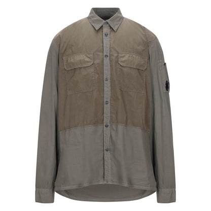 CP Company 50 Fili Mixed Arm Lens Overshirt