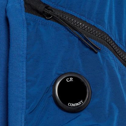 CP Company Blue Chrome Panel Sweatshirt