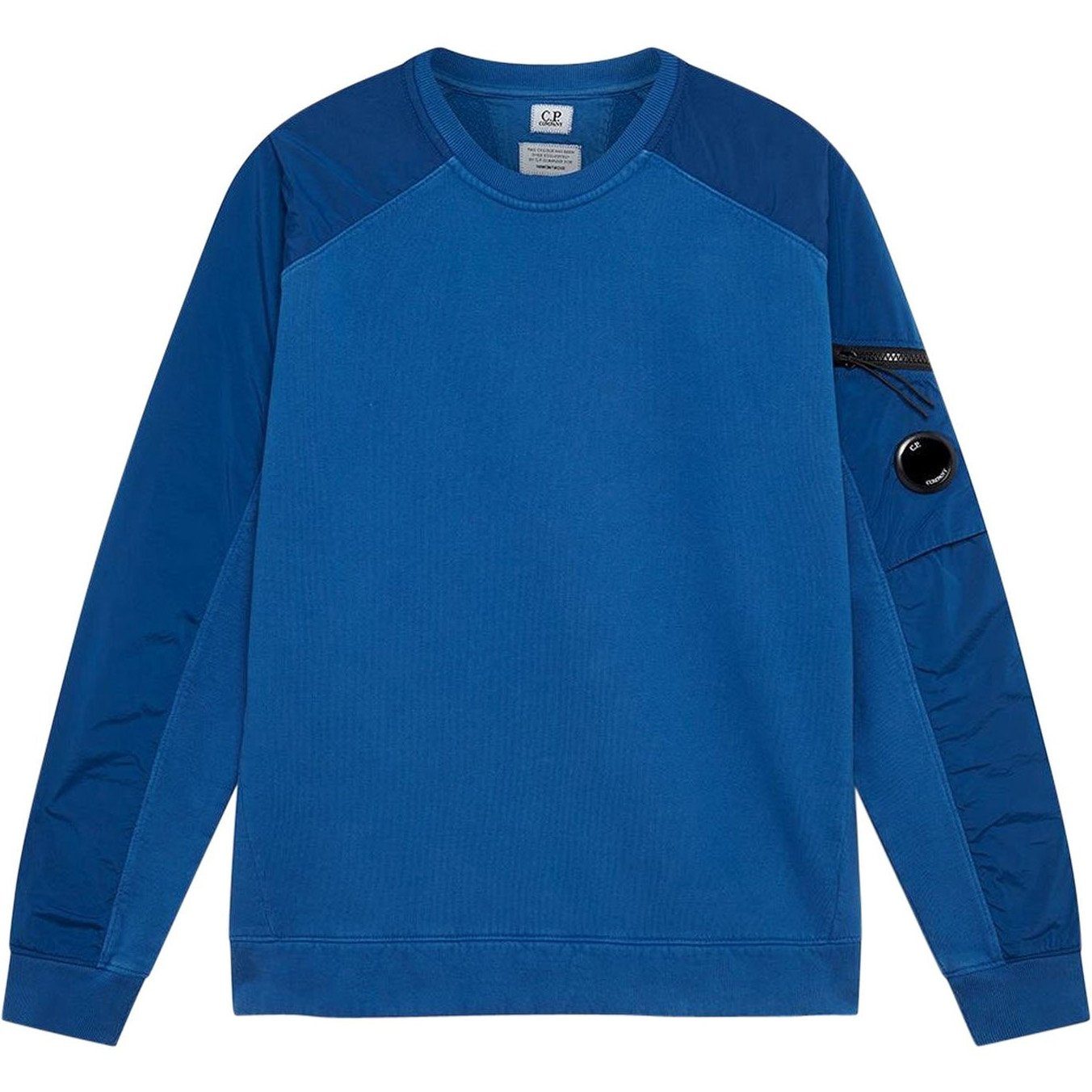 CP Company Blue Chrome Panel Sweatshirt