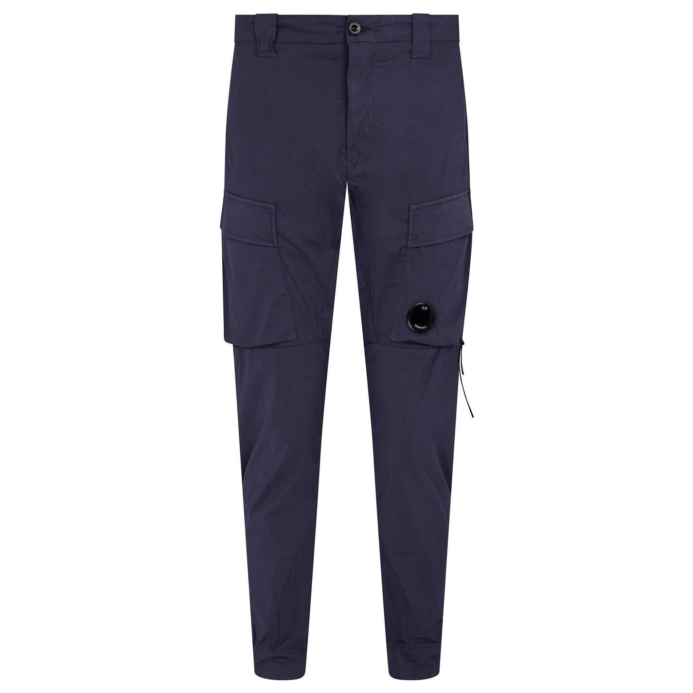 CP Company Navy Cuffed Lens Cargos