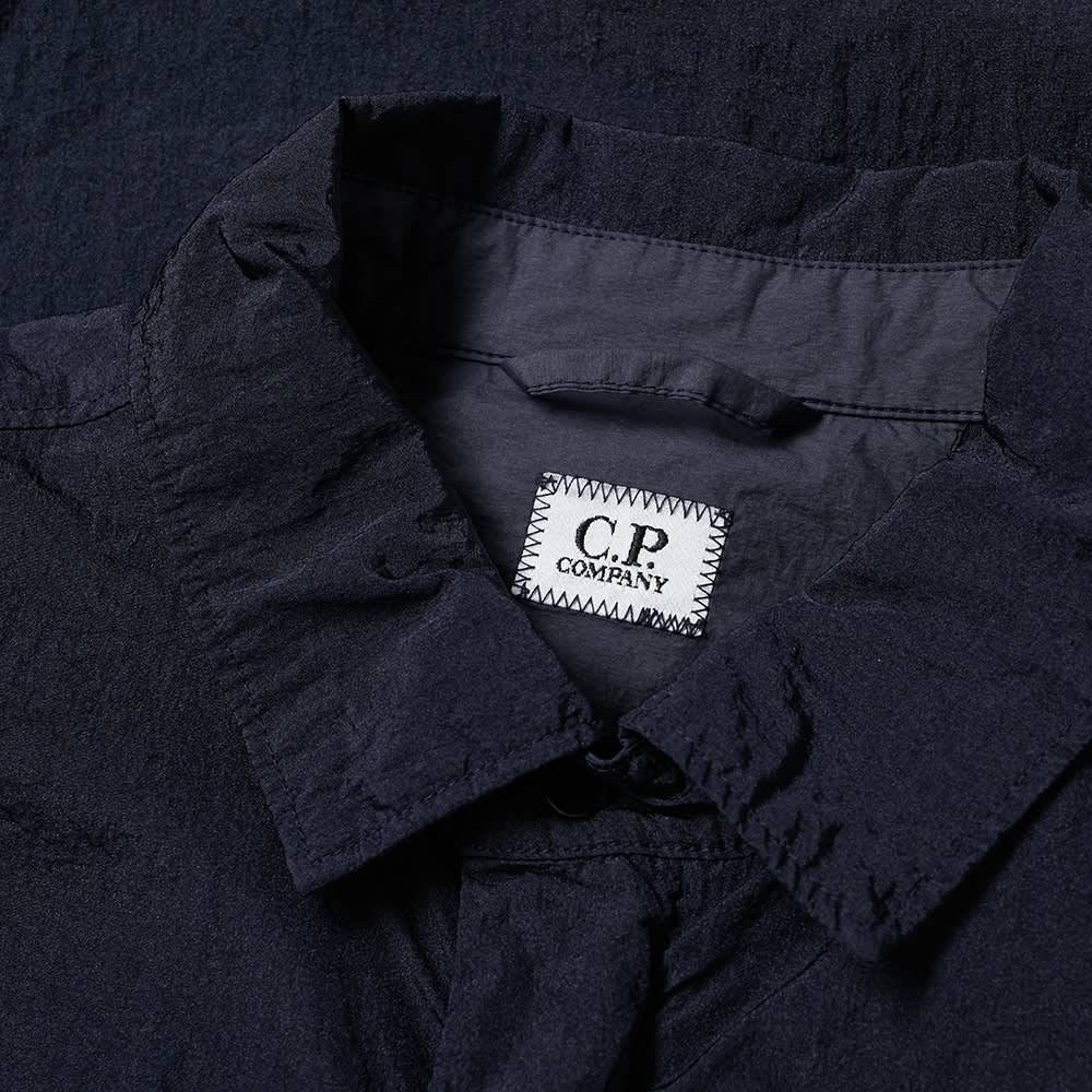 CP Company Navy Nylon Zip Overshirt