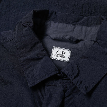 CP Company Navy Nylon Zip Overshirt