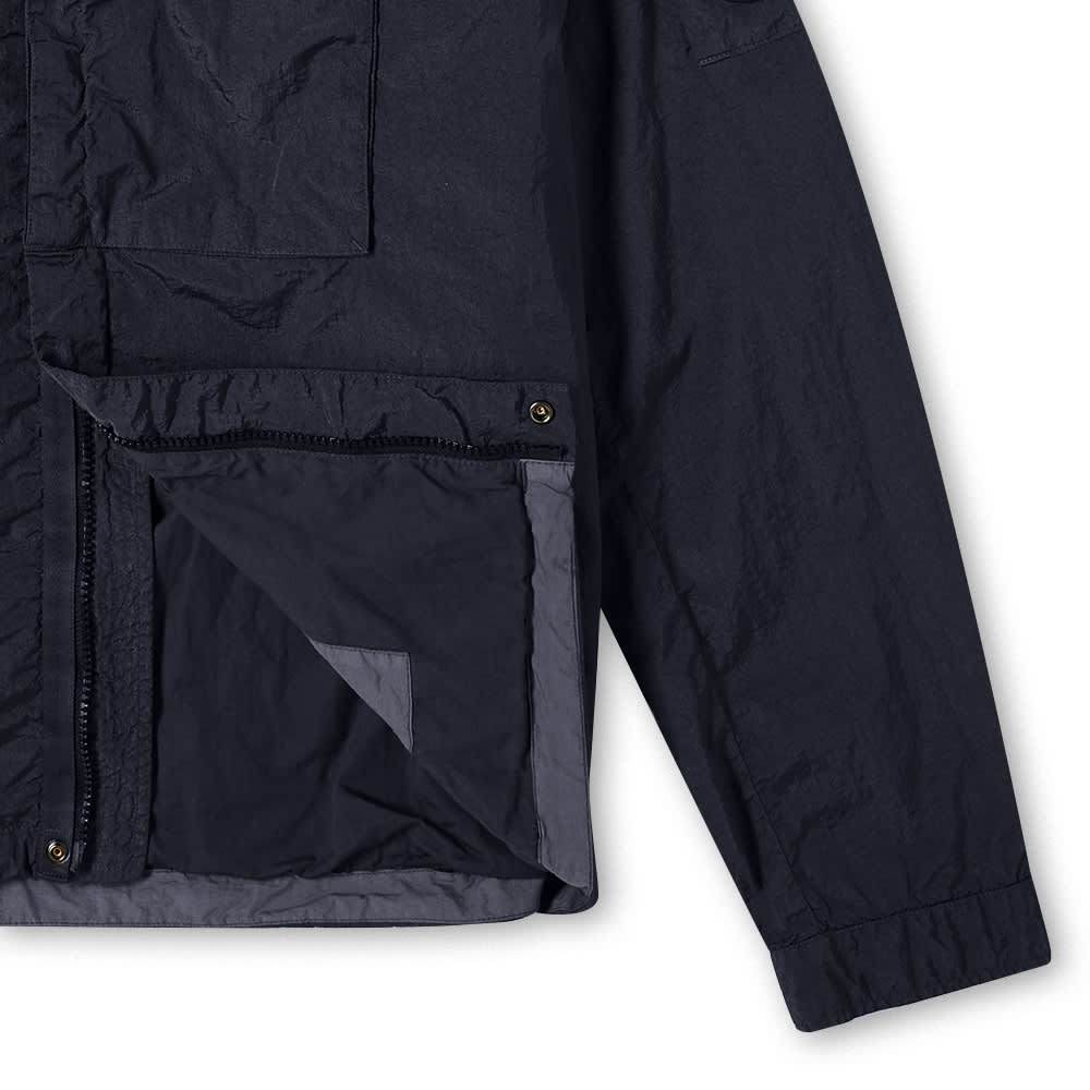 CP Company Navy Nylon Zip Overshirt
