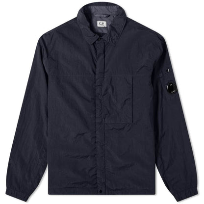 CP Company Navy Nylon Zip Overshirt
