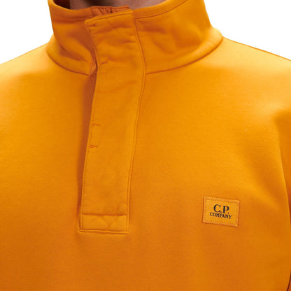 CP Company Orange Stand Collar Sweatshirt