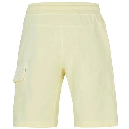 CP Company Pastel Yellow Lens Shorts