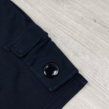 CP Company Raised Fleece Jersey Shorts - Black