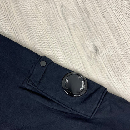 CP Company Raised Fleece Zip Sweatshirt - Navy