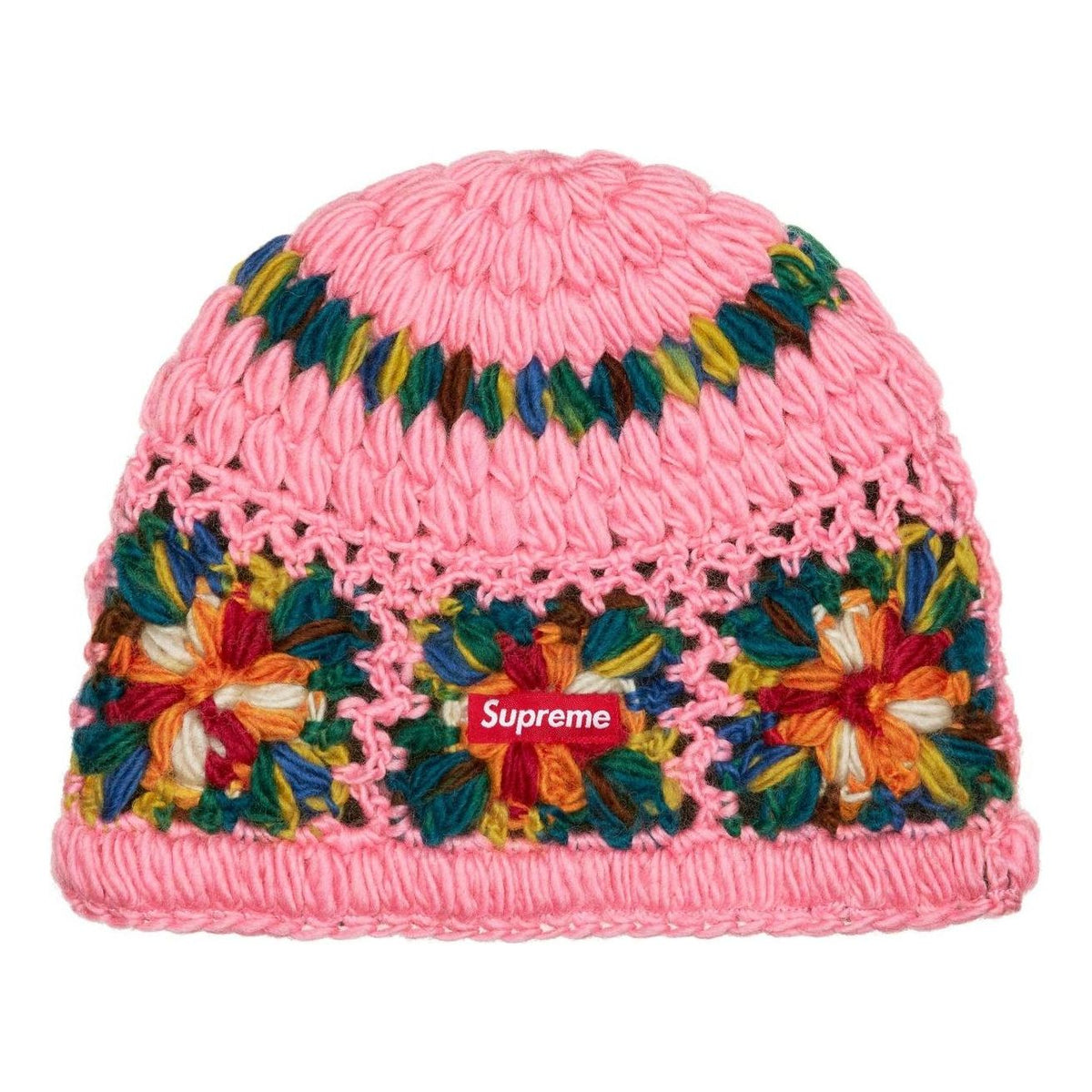 Supreme Crochet Beanie 'Black' SS25BN12-PINK