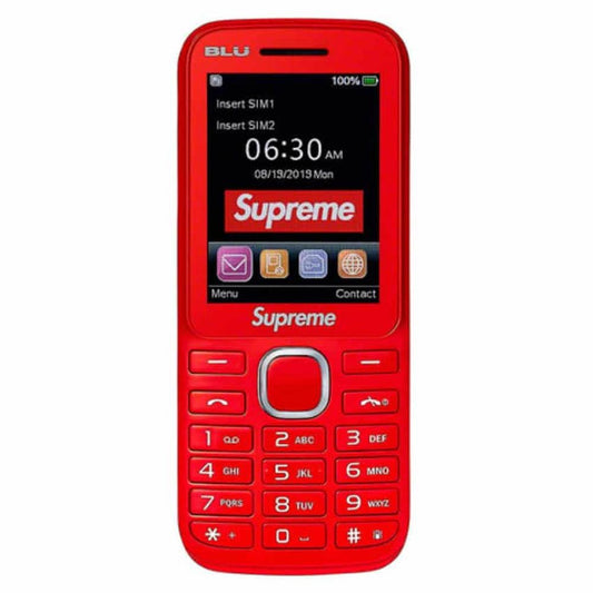 SUPREME BLU BURNER PHONE RED